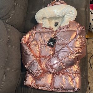 Zeroxposur girls winter coat, rose gold /pink size 14/16